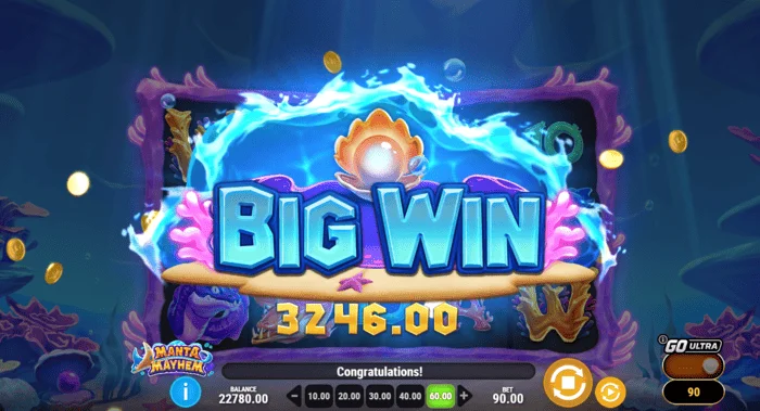 Manta Mayhem спины большой выигрыш